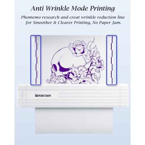 Tattoo Stencil Printer, Upgraded Thermal Tattoo Printer Machine with 10pcs Transfer Paper, Wireless Bluetooth Tattoo Printer for Tattoo Artists & Beginners, Compatible with iPad Phone PC