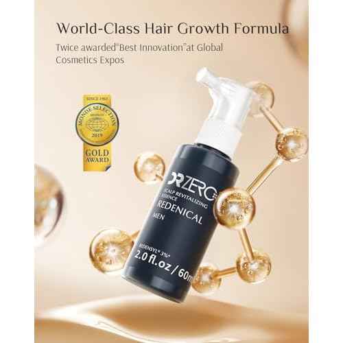 DR ZERO 3% Redensyl Hair Growth Serum for Men, Hair Scalp Serum Spray for Hair Loss and Regrowth, Clinically Tested for Hair Thinning Therapy and Scalp Care, Japanese Hair Treatment, 60ml