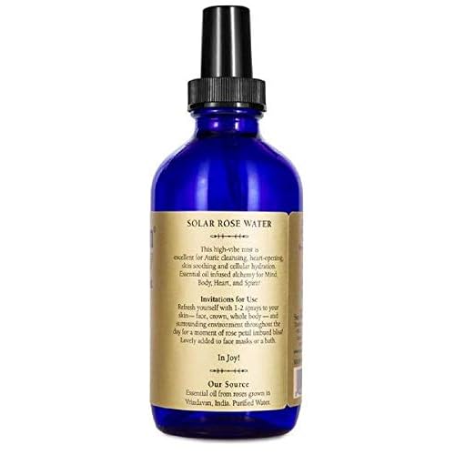 Solar Rose Water | Hydrating Natural Rose Petal Deodorant, Body Spray, Aromatherapy | 236mL