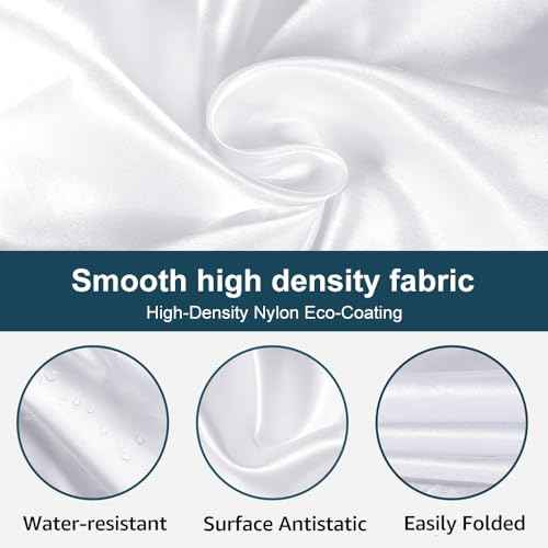 Beard Bib Beard Apron, Beard Bib Hair Catcher for Men Shaving, Non-Stick Beard Bib Apron for Men with Strong Suction Cups, Gifts for Men Husband, Grooming Kit for Men - White