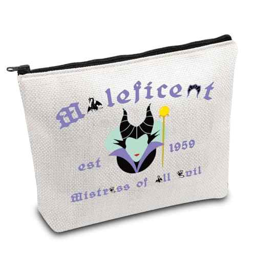 FOTAP Evil Queen Gifts Evil Queen Zipper Pouch Makeup Male Est 1959 Zipper Pouch Villains Movie Cosmetic Bag (Male)