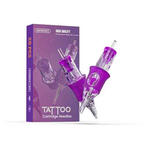 Tattoo Needles, Wormhole Tattoo Cartridge Needles 20pcs 7M1 Disposable Tattoo Needle Cartridges Stack Magnum for Rotary Tattoo Machine Gun Cartridge Machine Permanent Makeup (1007M1)
