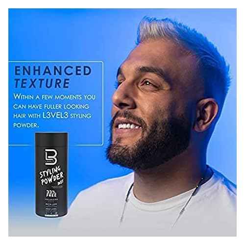 L3 Level 3 Travel Styling Powder - Natural Look Men's Hair Powder Sample - 0.18 oz