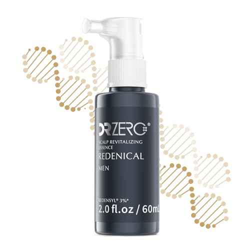 DR ZERO 3% Redensyl Hair Growth Serum for Men, Hair Scalp Serum Spray for Hair Loss and Regrowth, Clinically Tested for Hair Thinning Therapy and Scalp Care, Japanese Hair Treatment, 60ml