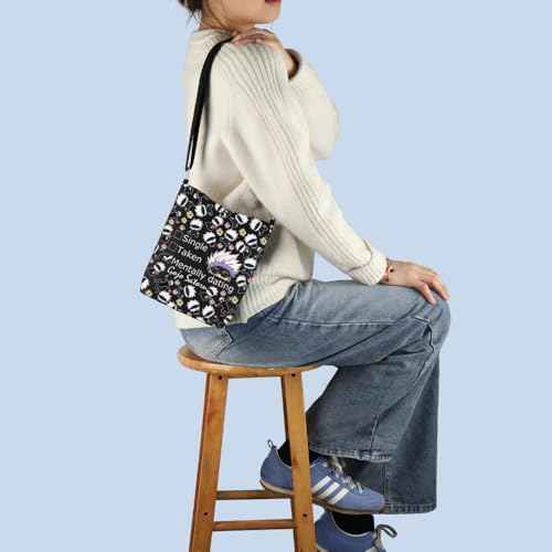 MNIGIU Anime Inspired Gift Anime Cosmetic Bag Anime Lover Gift Anime Themed Gift (TakenBlack)