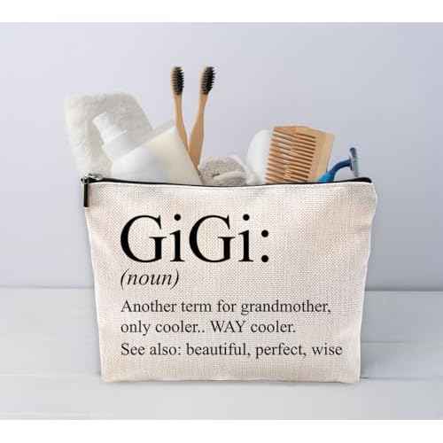 Sufamb Gigi Gifts for Grandma,Grandma Makeup Bag,Gigi Gifts,Gigi Mother's Day Gifts,Grandma Gifts,Grandma Gifts from Grandchildren,Grandma Birthday Gifts,Gigi Small Cosmetic Makeup Bag for Purse