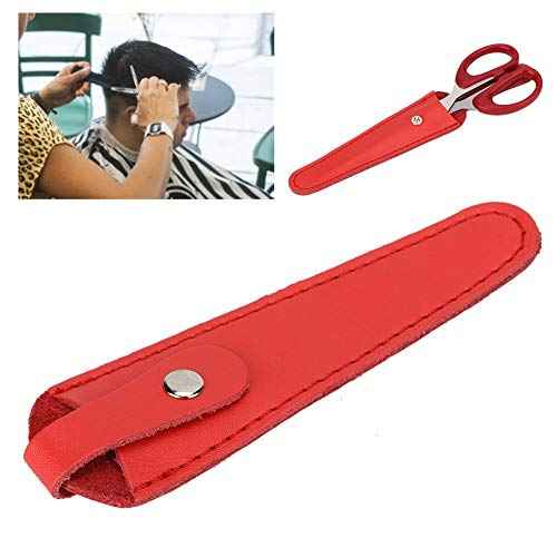 Professional Salon Hair Scissor Holster, PU Leather Scissors Safety Sheath, Portable Storage Holder for Hairdressers Tools