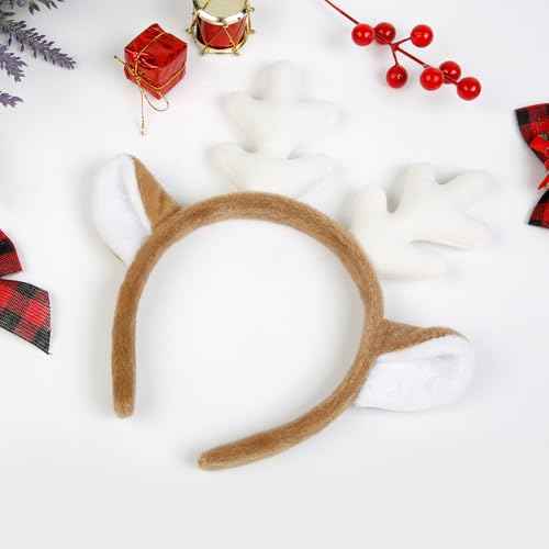 Deer Antlers Headband - Reindeer Antler Deer Ears Headbands for Women Deer Costume, Cute Christmas Headbands Accessories for Holiday Party Favors