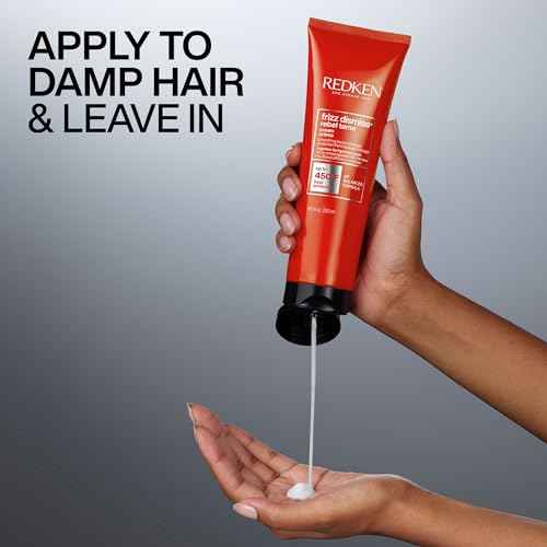 Redken Frizz Dismiss Rebel Tame Heat Protective Leave-In Cream For Frizzy Hair - Protects Hair Against Frizz
