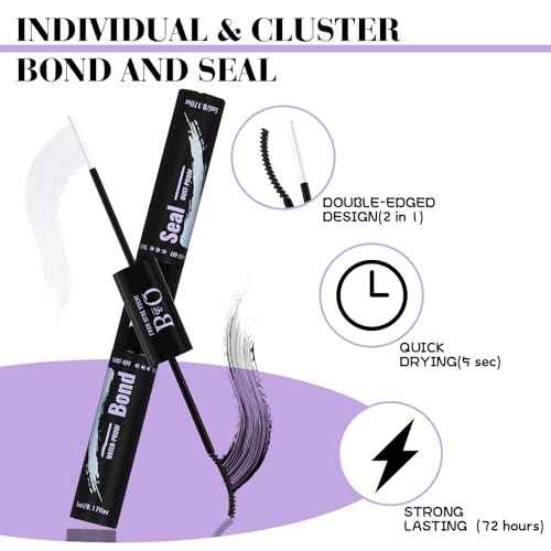 B&Q Lash Clusters Kit 280PCS Eyelash Clusters Kit,30D 40D D 9-16MIX Individual Lash Comfortable Eyelash Extension Set, Classic Look with Bond and Seal Waterproof, Remover DIY at Home(Set,30D+40D)