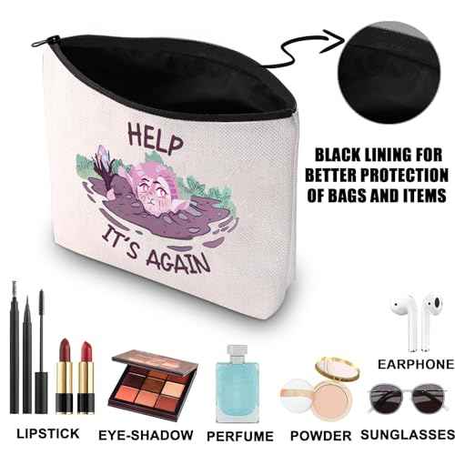 JNIAP Critical Characters Makeup Bag Caduceus Fans Gifts Help It's Again D & Dragons Zipper Bag (IT¡¯S AGAIN mb)