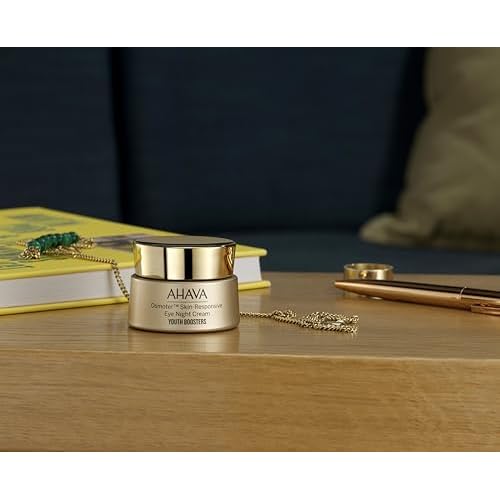 AHAVA Osmoter Skin-Responsive Eye Night Cream - Youth-boosting intense overnight treatment with patented Smartium, lessen dark circles & promote eye zone luminosity, resets the look of eyes, 0.5 Fl.Oz