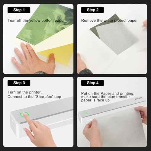 Tattoo Stencil Printer,Tattoo Machine for Artists&Beginners,Without Transfer Paper,Portable Wireless Bluetooth Printer Compatible with Phone&PC