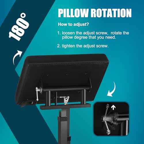 POARMEEY Tattoo Arm Rest Hydraulic System Adjustable Height with Wood Grain Base Stable and Durable