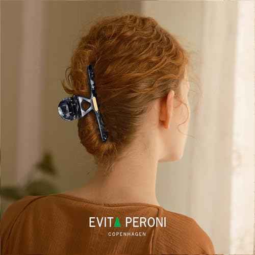 EVITA PERONI Extra Large Hair Clips for Women with Strong Grip Suitable for Oversized hairstyles, Hair Claw Full Clip and Half Clip - Night Star River