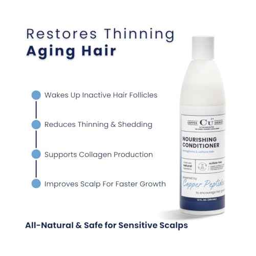 Copper Chemist Anti-Thinning Hair Growth Thickening Conditioner For Men & Women For Dry, Damaged Hair - Fuller & Hydrated - Natural Hydrating Thickener - Dr. Developed Hair, Beauty & Personal Care