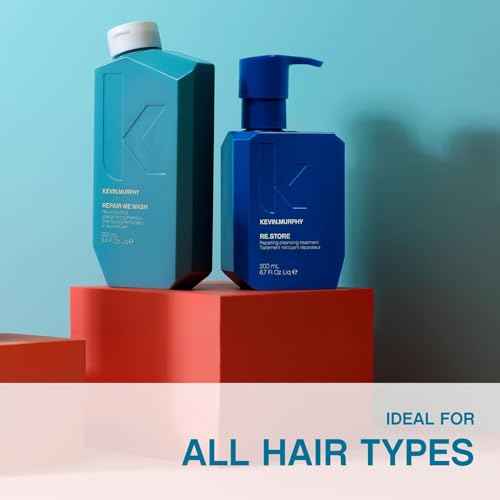 KEVIN.MURPHY RE.STORE - Cleansing Treatment - For Dry, Damaged & Overprocessed Hair - Damaged Hair Repair - With Amino Acids & Fruit Enzymes - Sulphate Free Hair Care - 200 mL / 6.7 fl oz