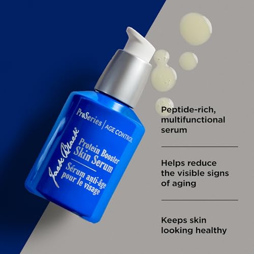 Jack Black Protein Booster Skin Serum, ProSeries Age Control - Anti Aging Serum for Men, Mens Face Serum, Face Serum for Men, Peptide and Antioxidant Serum for Face, Skin Care for Men, Mens Skincare