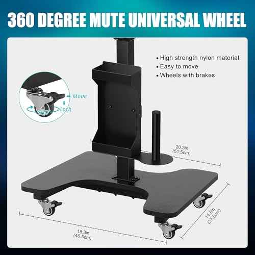 Poarmeey Tattoo Tray on Wheels Tattoo Cart with Rolling Tray Tattoo Table Station Adjustable Height and Multifunctional Storage for Tattoo Artist Studio