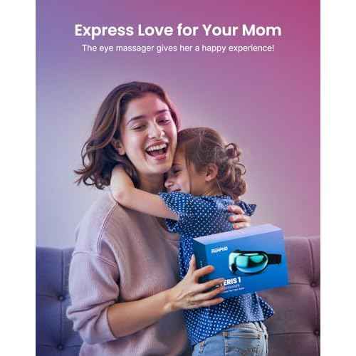 RENPHO Eyeris 1 Eye Massager with Heat, Christmas Birthday Gifts Eye Mask for Mom Dad Women Men Her Him, Smart Sleep Mask for Relax, Reduce Strain