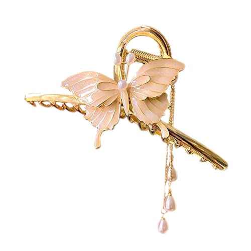 Butterfly Metal Hair Clips - Large Nonslip Claw Clamps for Thick and Thin Hair Styling, Strong Hold, Fashion Hair Accessories, Christmas Gifts