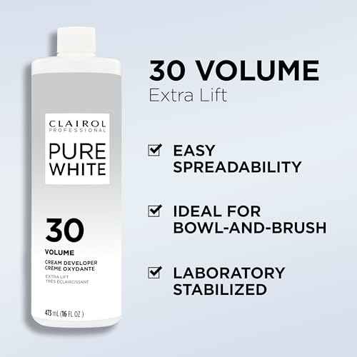 Clairol Professional Pure White 30 Volume Hair Developers for Lightening & Gray Coverage