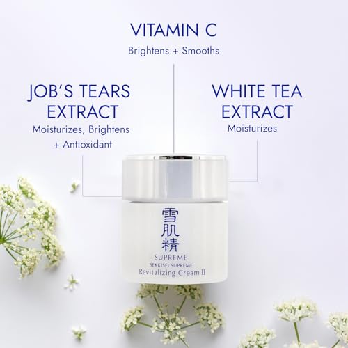 SEKKISEI Supreme Revitalizing Cream II N, Rich Facial Night Moisturizer, 1.3 Ounce