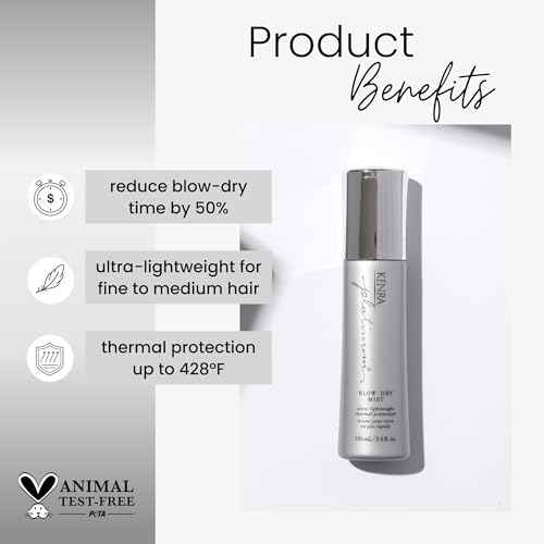 Platinum Blow-Dry Mist | Ultra-Lightweight Thermal Protectant | Detangles, Smooths, & Softens | Eliminates Frizz & Resists Humidity | Fine To Medium Hair