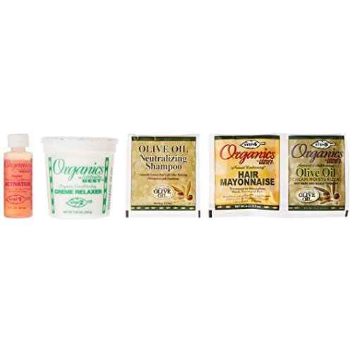 Originals By Africa's Best Olive Oil Conditioning Relaxer System 2-Pack, Helps Repair, Rebuild and Restore Your Hair's Elasticity and Softens & Shines, Designed for Coarse Hair Textures