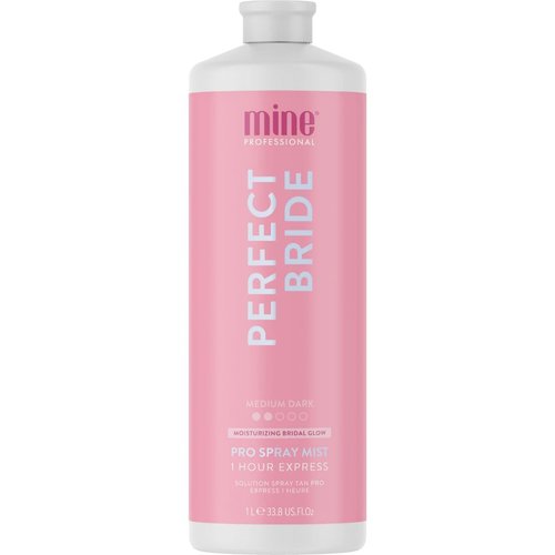 MineTan Spray Tan Solution | Perfect Bride | Best Wedding Bridal Sunless Tanning Solution | Natural, Long Lasting Medium Bronzed Glow | Intensely Moisturizing Salon Professional Formula | 33.8 Fl Oz