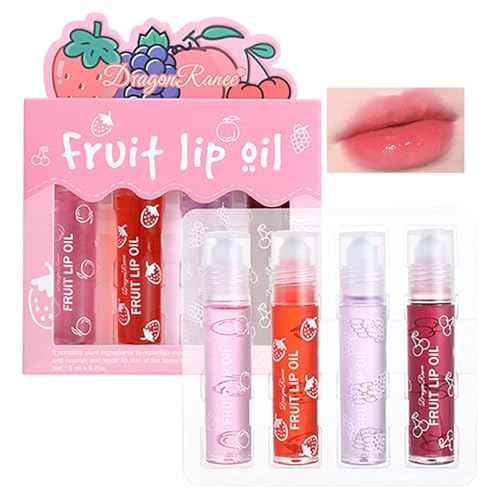 Roll On Lip Gloss for Teen, Fruity Flavors Moisturizing Lip Stain,Kids Lip care,Non Toxic,riendly, Party Gift