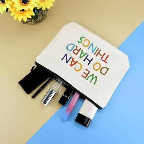Inspirational Gifts for Women Teen Girl Makeup Bags Birthday Christmas Graduation Gift for Her Coworker Employee Mom Wife Sister Daughter Niece Granddaughter Cosmetic Bags Travel Toiletry Pouch