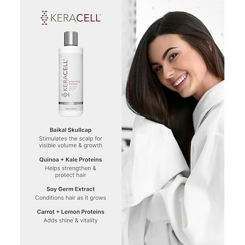 Invigorating Shampoo - Hair Growth Shampoo for Women & Men with Human Stem Cell Extract ? Cleanses, Strengthens & Moisturizes to Support a Healthier Scalp & Fuller-Looking Hair - 8 oz