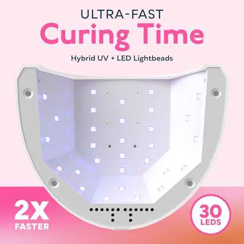 SUNUV UV LED Nail Lamp, Gel Light for Nail Polish UV Dryer with 3 Timers SUNone White