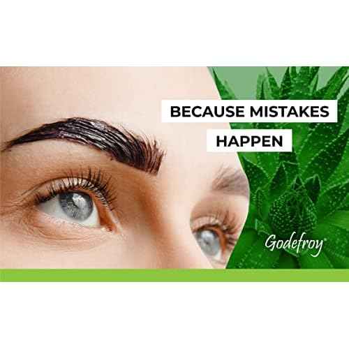 Godefroy Stain Remover For Hair Color, Hair Dye, Eyebrow and Eyelash Enhancer - Remove Unwanted Stains From the Hair or Skin, Infused with Aloe Vera (4 Ounce, 40 Applications)