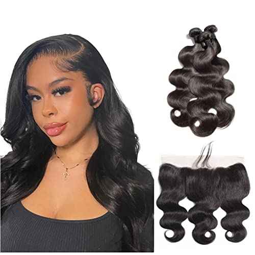 360 Blue Lace Front Wig - Pre-Plucked Straight HD Glueless Lace Wig - Synthetic Dark Blue Long Straight - 32inch