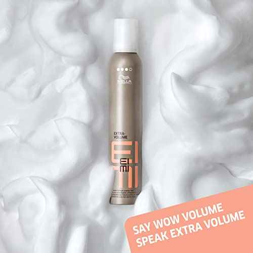 Wella Professionals EIMI Extra Volume | Strong Hold Volumizing Hair Styling Mousse | Adds Volume & Body | Heat Protectant | 10.1 Oz