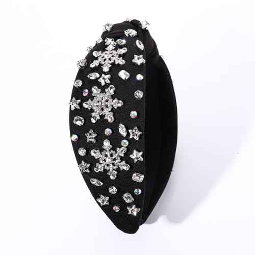 Christmas Headband Winter Rhinestone Snowflake Xmas Tree Candy Cane Deer Hairband Christmas Party Accessories Gifts