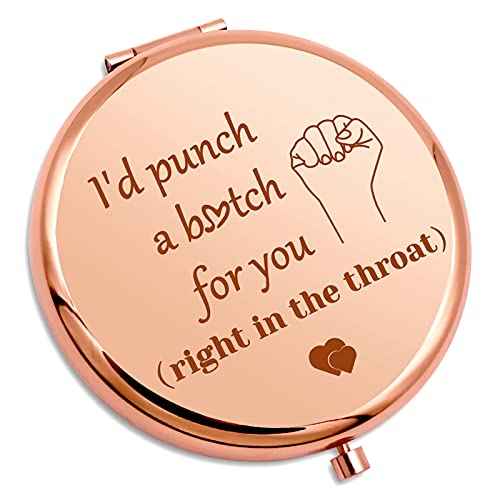 Best Sister Gifts Funny Compact Makeup Mirror Friendship Gifts for Girls Best Friend Birthday for Women Soul Sister Travel Makeup Mirror Wedding Gifts Graduation Gifts Compact Mirror