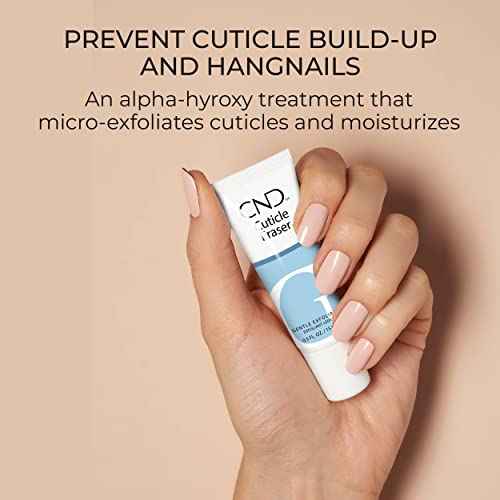 CND Cuticle Couple, SolarOil + Cuticle Eraser, Natural Blend Oils, Moisturizes and Conditions Skin, Gentle Exfoliator, 0.5 fl oz.