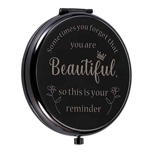 Perleddom Stocking Stuffers for Girls Makeup Compact Mirror Dorm Room Essentials Off to College Gifts for Her Inspirational Graduation Birthday Gifts for Daughter Christmas Stocking Stuffer for Women