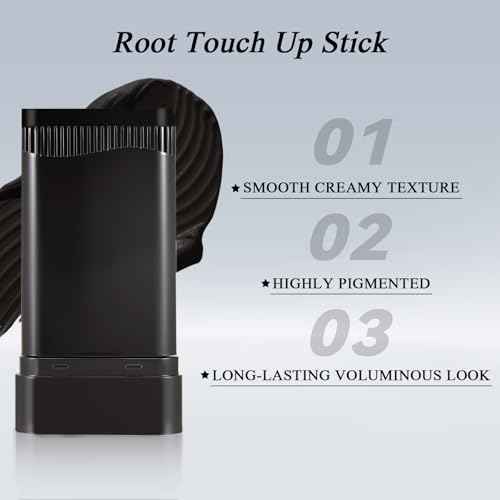 Beard Touch Up for Men, Instant Gray Hair Cover Stick, Built-In Comb for Seamless Blending, Cream Concealer, Quick Temporary Cover