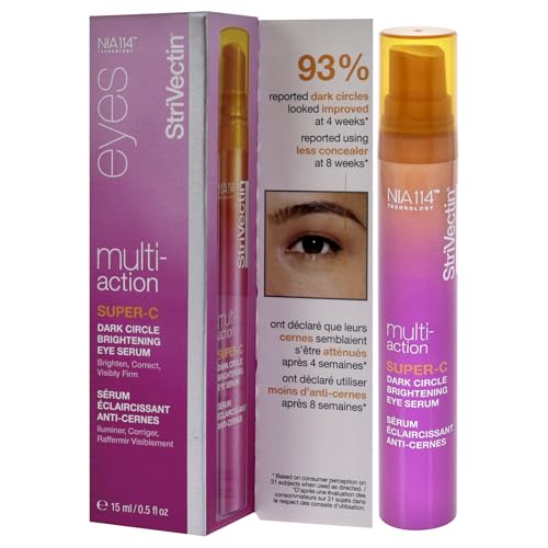 StriVectin Super-C Eye Vitamin C Eye Cream, Brightening and Firming, Boost Skin Dullness with Hyaluronic Acid