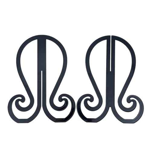 Plastic 3PCS Wig Stand,Black Wig Head Stand,Easy to Assemble Wig Stand Holder,Wig Holder Display Stand,Beanie Display Stand,Hat Stand 11.61 Inch high