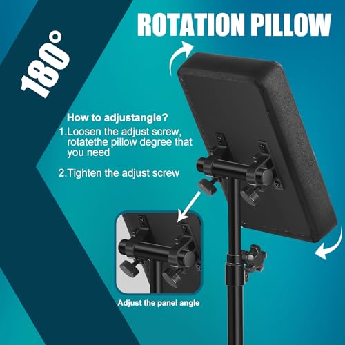 POARMEEY Adjustable Tattoo Arm Rest, Professional Heavy-Duty Stabilizer with Ergonomic Cushion & Secure Locking for Precision Tattooing