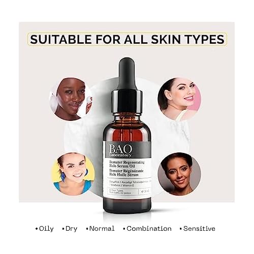 BAO Demeter Regenerating Halo Serum Oil | Bisabolol, Vitamin E, Bakuchiol & Squalane | Facial Serum for Wrinkles, Acne, Dryness & Finelines | Face Serum For All Skin Types (30 ML)