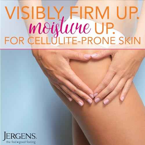 Jergens Skin Firming Body Lotion for Dry to Extra Dry Skin, Skin Tightening Cream with Collagen and Elastin, Dermatologist Tested, Hydralucence Blend Formula, 16.8 Oz