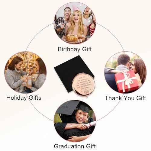 for Teacher, Teacher Appreciation Gifts, Teacher Compact Mirror,Teacher Gifts, Teacher Stocking Stuffers,Thank You Teacher Gifts,Christmas Teacher Gifts, Teacher Valentines Gifts