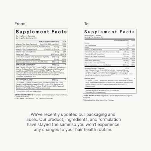 Nutrafol Men's Hair Growth Supplement and Hair Serum, Clinically Tested for Visible Thickness and Strength - 1 Month Supply, 1.7 Fl Oz Bottle
