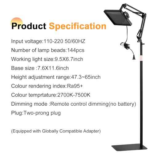 Tattoo Light Kits: Polarized LED Tattoo Work Light with Tattoo Vision Lenses and Extra Frame for Eliminating Shadows, High Definition,Equipped with 360¡ÆTattoo Lights Stand